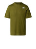 the north face t shirt foundation mountains uomo nf0a8bqw forest olive verde 1528066