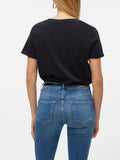 Vero Moda T-shirt Paula Donna 10243889 Black - Nero