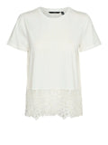 Vero Moda T-shirt Donna 10321321 Snow White Bottom - Bianco