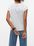 Vero Moda T-shirt Donna 10329678 Snow White - Bianco