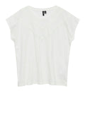 Vero Moda T-shirt Donna 10329678 Snow White - Bianco