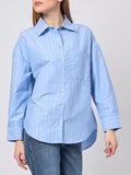 Yes Zee Camicia Casual Donna C402YT00 Azzurro - Celeste