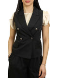 Yes Zee Gilet Donna G209KE00 - Nero