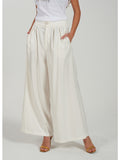 Yes Zee Pantalone Palazzo Donna P322C700 - Avorio