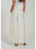 Yes Zee Pantalone Palazzo Donna P322C700 - Avorio