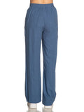Yes Zee Pantalone Palazzo Donna P347V600 Avio - Blu