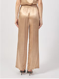 Yes Zee Pantalone Palazzo Donna P367EN00 Light Gold - Oro