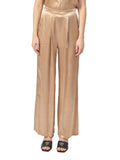 Yes Zee Pantalone Palazzo Donna P367EN00 Light Gold - Oro