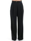 Yes Zee Pantalone Palazzo Donna P385KE00 - Nero