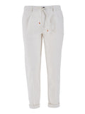 Yes Zee Pantalone Chino Uomo P670PW00 Gesso - Avorio