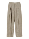 Actitude Pantalone Palazzo Donna 252AP2244 Natural Pied De Poule - Beige