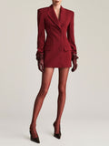 Aniye By Vestito Mini Jacket Dress Sienna Donna 181272 Burgundy - Bordeaux