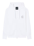 Armani Exchange Felpa Zip Uomo XM000371AF10818 Off White - Bianco