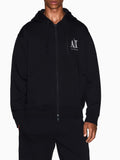 Armani Exchange Felpa Zip Uomo XM000371AF10818 Black - Nero