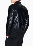 Armani Exchange Giubbino di Pelle Ecopelle Uomo XM001104AF16647 Black - Nero
