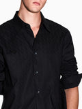 Armani Exchange Camicia Classica Uomo XM001587AF16631 Black - Nero