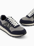Armani Exchange Sneakers Uomo XM001960AF19388 Deep Navy+gray+chime - Blu