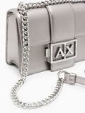 Armani Exchange Borsa a Tracolla Donna XW000071AF12039 Gunmetal - Grigio