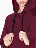 Armani Exchange Felpa Cappuccio Donna XW000827AF13397 Groove - Bordeaux