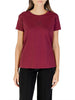 armani exchange t shirt donna xw000830af10356 groove bordeaux 163106694