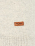 Barbour Pullover Essential Patch Uomo MKN0585 Pearl - Bianco