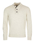 Barbour Pullover Essential Patch Uomo MKN0585 Pearl - Bianco