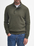 Barbour Pullover Essential Patch Uomo MKN0585 Seaweed - Verde
