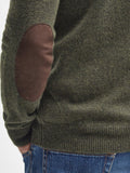 Barbour Pullover Essential Patch Uomo MKN0585 Seaweed - Verde