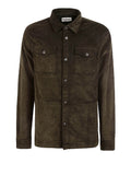 Barbour Camicia Casual in velluto Uomo MOS0069 Olive - Verde