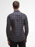 Barbour Camicia Casual Wetheram Uomo MSH4982 Midnight Oak Tartan - Blu