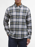 Barbour Camicia Casual Fortrose Uomo MSH4991 Forest Mist - Verde