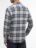 Barbour Camicia Casual Fortrose Uomo MSH4991 Forest Mist - Verde