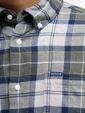 Barbour Camicia Casual Fortrose Uomo MSH4991 Forest Mist - Verde