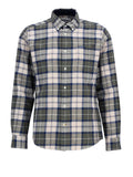Barbour Camicia Casual Fortrose Uomo MSH4991 Forest Mist - Verde