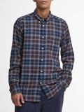 Barbour Camicia Casual Fortrose Uomo MSH4991 Midnight Oak Tartan - Blu