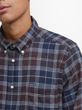 Barbour Camicia Casual Fortrose Uomo MSH4991 Midnight Oak Tartan - Blu