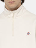 Dickies Felpa Zip Oakport Quarter Zip Heather Gre Uomo DK0A4XD4 - Avorio