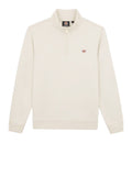Dickies Felpa Zip Oakport Quarter Zip Heather Gre Uomo DK0A4XD4 - Avorio