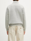 Dickies Felpa Zip Oakport Quarter Zip Heather Gre Uomo DK0A4XD4 Heather Grey - Grigio