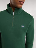 Dickies Felpa Zip Oakport Uomo DK0A4XD4 Pine Needle Gre - Verde