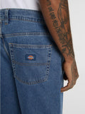 Dickies Jeans Wide Thomasville Uomo DK0A4XYK Classic Blue - Denim
