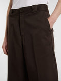 Dickies Pantalone Straight 247 Loose Work Pant W Donna DK0A87PL Dark Brown - Marrone