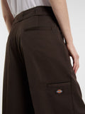Dickies Pantalone Straight 247 Loose Work Pant W Donna DK0A87PL Dark Brown - Marrone