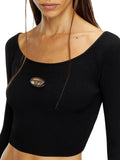Diesel Maglia Vera Donna A141890DLAX - Nero