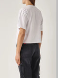 Diesel T-shirt Buxt Crop Donna A150960NIAX - Bianco