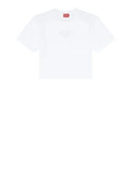 Diesel T-shirt Buxt Crop Donna A150960NIAX - Bianco