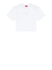 diesel t shirt buxt crop donna a150960niax bianco 165747077