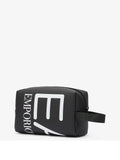 Ea7 Borsa Pochette Beauty Case Unisex 2450763R910 Black/white Logo - Nero