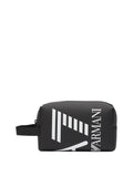 Ea7 Borsa Pochette Beauty Case Unisex 2450763R910 Black/white Logo - Nero