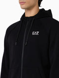 Ea7 Felpa Zip Uomo 7M001047AF10377 Black/white - Nero